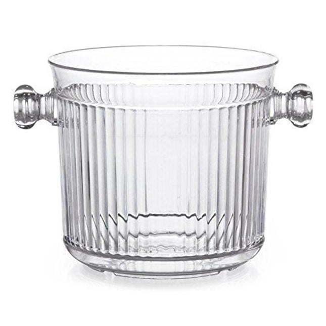 G.E.T. Enterprises Clear 2.5 qt. Ice Bucket, Break Resistant Dishwasher Safe Polycarbonate Specialty Drinkware Collection HI-2015-CL (Pack of 1)