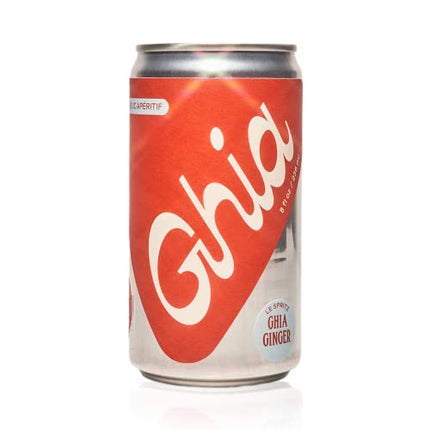 Ghia Non-Alcoholic Ginger Le Spritz, 8 Fl Oz (4-Pack) - Botanical Mediterranean Inspired Sparkling Apéritif | No Added Sugar, No Preservatives, No Artificial Flavors, Caffeine-Free