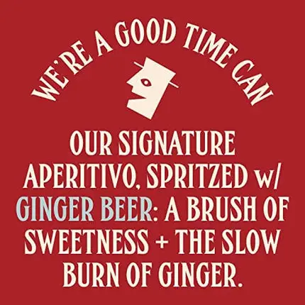 Ghia Non-Alcoholic Ginger Le Spritz, 8 Fl Oz (4-Pack) - Botanical Mediterranean Inspired Sparkling Apéritif | No Added Sugar, No Preservatives, No Artificial Flavors, Caffeine-Free