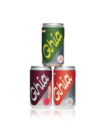 Ghia Non-Alcoholic Le Spritz Combo 12-Pack (4 OG Spritz/4 Ginger/4 Lime + Salt) - 8 Fl Oz Cans | Botanical Mediterranean Inspired Apéritif - No Added Sugar, Caffeine-Free