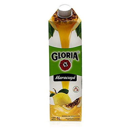 GLORIA Jugo de Maracuya 1 lt. - 2 Pack. / Passion Fruit Maracuya Nectar 33.8 Fl. oz. - 2 Pack.