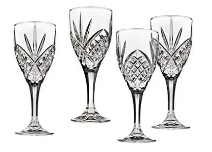 Godinger 25731 Dublin Crystal Set of 12 Goblets , Clear