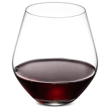 Godinger Wine Glasses, Stemless Wine Glasses, Red Wine Glasses, Drinking Glasses, European Made Stemless Wine Glass - 17oz, Set of 4