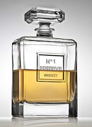 Godinger Reserve Whiskey Decanter for Liquor Scotch Bourbon - 40oz