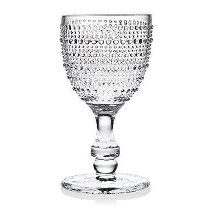 Godinger Wine Glasses Goblets, Beverage Stemmed Glass Cups - Lumina, 9oz, Set of 4