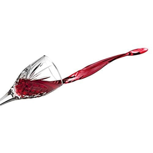 Godinger Wine Glasses, Stemmed Wine Glass Goblets - Dublin Platinum - 9oz, Set of 4