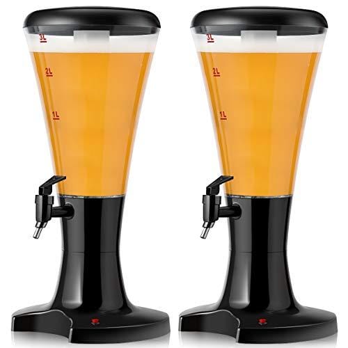 3L/100 Ounce Beer Tower Liquor Tap Bar Party Beverage Dispenser with Ice  Tube