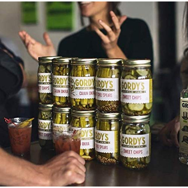 Gordy’s Fine Brine Canned Pickle Juice - Natural Pickle Brine Mix For Cocktails, Mixers, Cooking - Gluten Free – Seasonal, Organic Ingredients - Electrolyte Replacement Drink - 4 Pack of 12 Ounce Cans