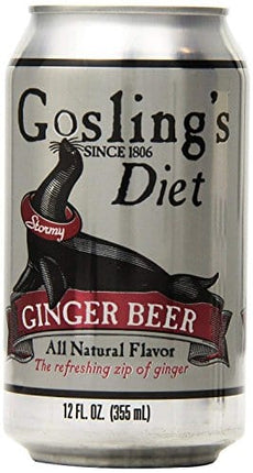 Gosling's Diet Stormy Ginger Beer, 12 Fl Oz (2 Pack of 6)