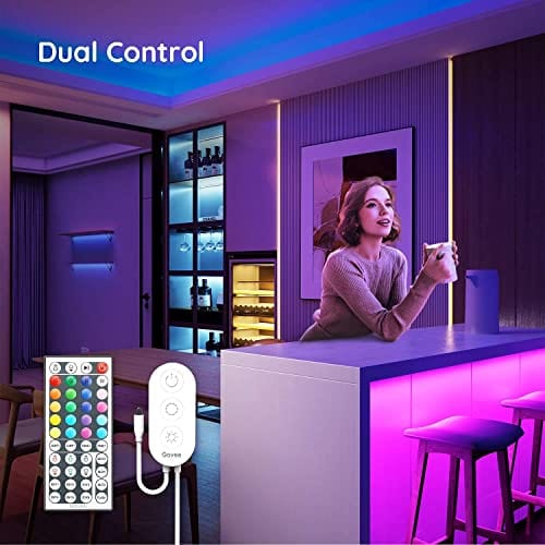 Govee LED Strip Lights Bluetooth App Control and Remote 16.4FT