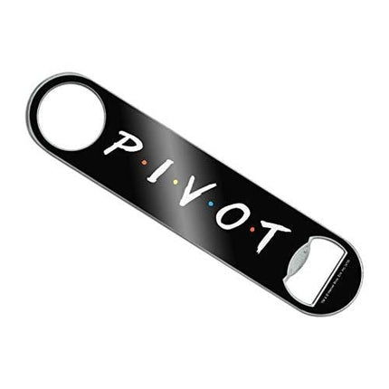 Friends PIVOT Stainless Steel Vinyl Covered Flat Bartender Speed Bar Bottle Opener