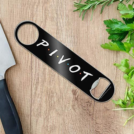 Friends PIVOT Stainless Steel Vinyl Covered Flat Bartender Speed Bar Bottle Opener