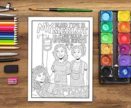 Wine Life: A Snarky Adult Colouring Book
