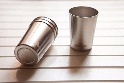 10oz Stainless Steel Cups - Metal Drinking Cups For Kids - BPA free (4 Pack)