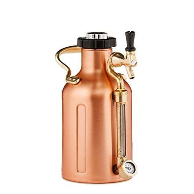 GrowlerWerks uKeg Carbonated Growler, 64 oz, Copper