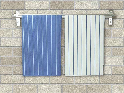 Gryeer Microfiber Kitchen Towels, Stripe Designed, Soft and Super Absorbent Dish Towels, Pack of 8, 18 x 26 Inch, Blue and White