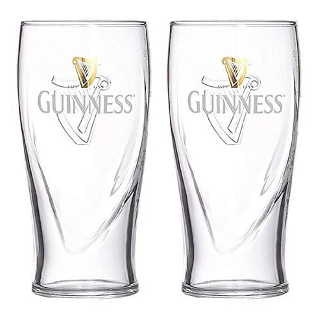 Guinness 20Oz Gravity Pint Glasses Sets (2 Pack)