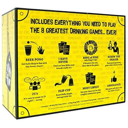 Trunk of Drunk - 8 Greatest Drinking Games (Beer Pong, Ring of Fire, Never Have I Ever and More)