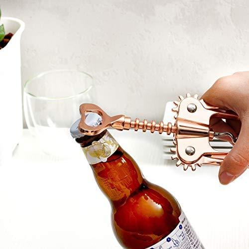 Multi-purpose 4 in 1 Beer Bottle Opener Can Opener Bottle Cap Screwing  Device Bar Tools Beer Bottle Corkscrew Kitchen Accessorie