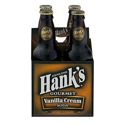 Hanks Soda Vanilla Cream, 4 12oz. glass bottles