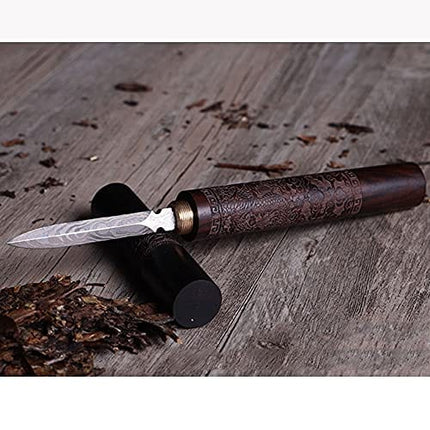 haowei 1Pcs Stainless Steel with Wooden Handle Puer Puerh Tea Knife Needle Professional Ice Pick Tea Cake Pick Tool for Breaking Prying Brick for Kitchen Bars Bartender Picnics Camping