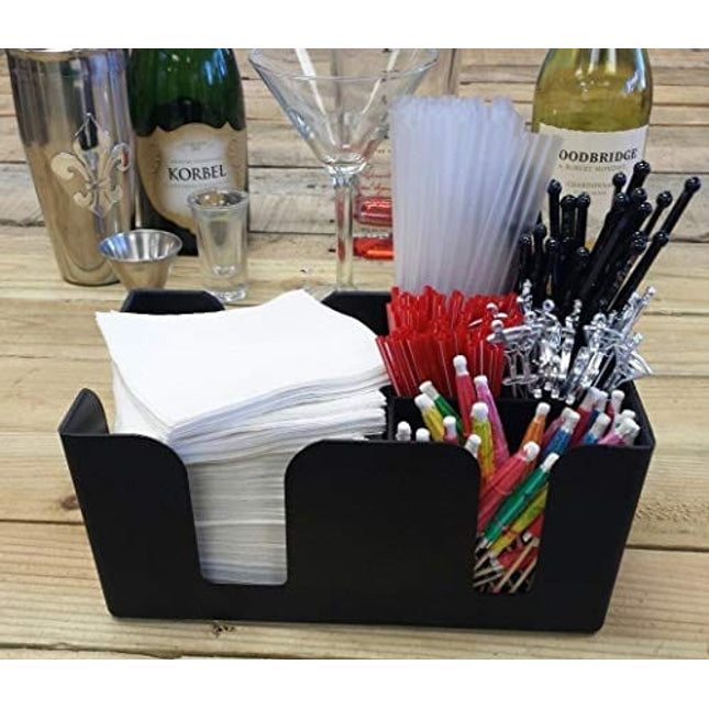 Bar Caddy / Organizer Black BAR SUPPLIES INCLUDED