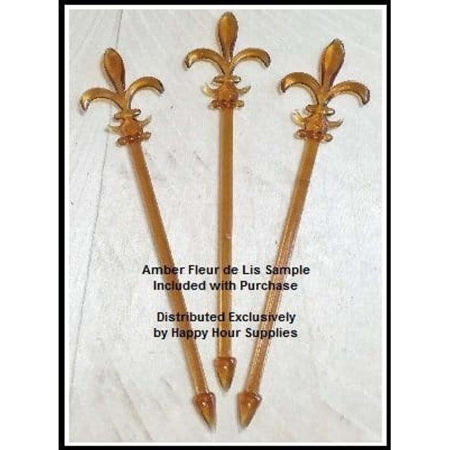 Set of 6 Collins / Zombie Glass 12 oz, Libbey 96 w/Signature Party Picks