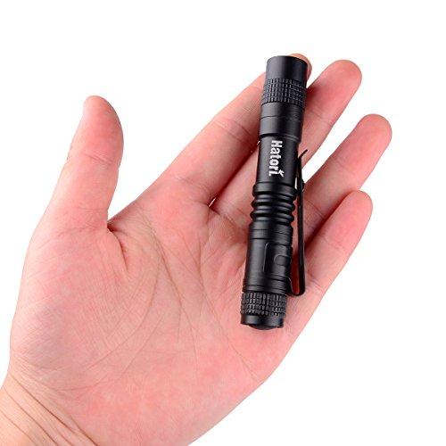 brightest handheld rechargeable flashlight Hatori Small LED Flashlight Super Bright Mini Pen Light