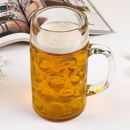 Oktoberfest 44 Oz Dimpled Glass jumbo Beer Mug by HC