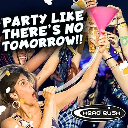 Head Rush BONGZILLA Beer Bong - Accessory for Drinking Games for Adults Party, Multi-User Beverage and Beer Funnel, includes 6' Pole w/Base, 6Tube Funnels and On/Off Valves (PINK)