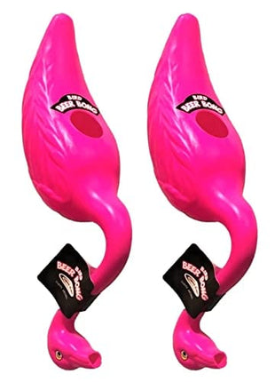 Head Rush FLAMINGO BIRD Beer Bong, Uniquely Shaped Beer Funnel, Multi-use Drinking Funnel, Party Essentials for Adults, Drinking Games Accessories, PINK 2-PACK