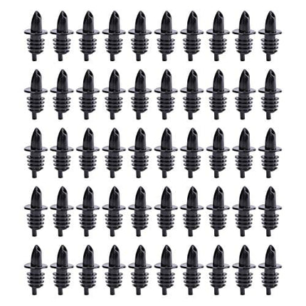Hedume 50 Pack Bottle Pourers, Free Flow Pourers, Liquor Bottle Pourers Perfect for Pubs, Clubs, Restaurants, Bars, Coffee Shops and Diners