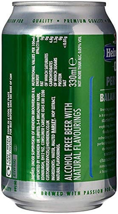 Heineken 0.0% Non-Alcohol, Alcohol Free Beer, Great Taste, Zero Alcohol, 11.2 Fl Oz | Case of 24 Cans