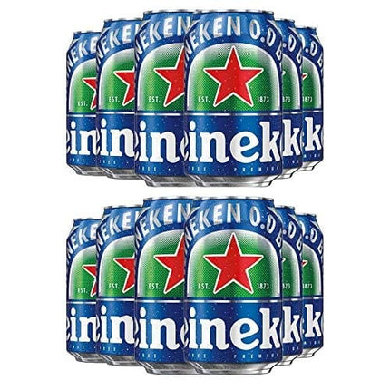Heineken 0.0 % Non Alcoholic Lager Beer, Pack of 12 Cans, Lager Beer 0.0, 12 x 330ml