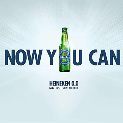 Heineken 0.0 % Non Alcoholic Lager Beer - Zero Dot Zero 12 Bottle Pack, Lager Beer 0.0, 12 x 330ml