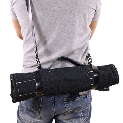 Bar Tools Case Bartender Kit Roll Up Bag, Cocktail Bar Tool Set Storage Pouch, Big Ba ...