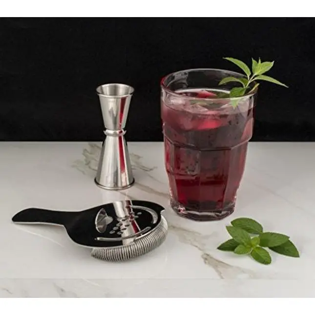 HIC Harold Import Co. Cocktail Hawthorne Strainer, 6 Inch x 3.75 Inch, 18/8 Stainless Steel