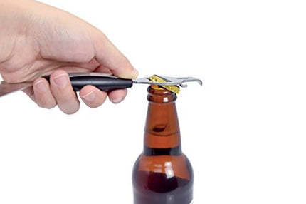 HIC Bar Bar Tool, Bottle Opener, Can Punch and Citrus Peeler, Japanese Stainless Steel, BPA Free