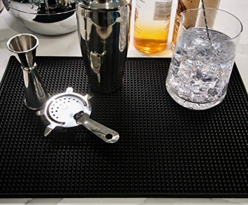 Bar Mat 18 X 12 Durable and Stylish Rubber Dish Drying Bar Spill