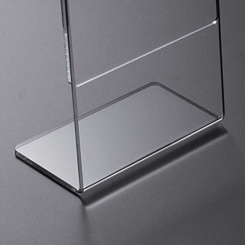 MaxGear Acrylic Sign Holder, Clear Sign Holder Plastic Paper Holder Slant  Back Sign Holders 8.5x11 inches Sign Holder Plastic Display Stand for