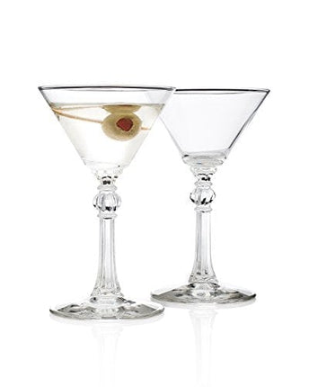Charles Butterworth 1937"Small-Scale" Martini Cocktail Glass 2-Piece Set (Gift Box Collection)