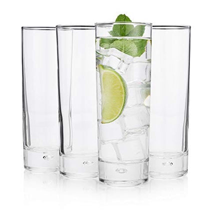 HISTORY COMPANY The Best New York Long Drink Highball Glass 4-Piece Set (Cocktail Party Gift Box)