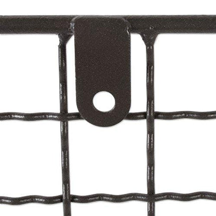 Home Traditions Z02223 Rustic Metal Wall Mount Shelf with Towel Bar, Large, Gray