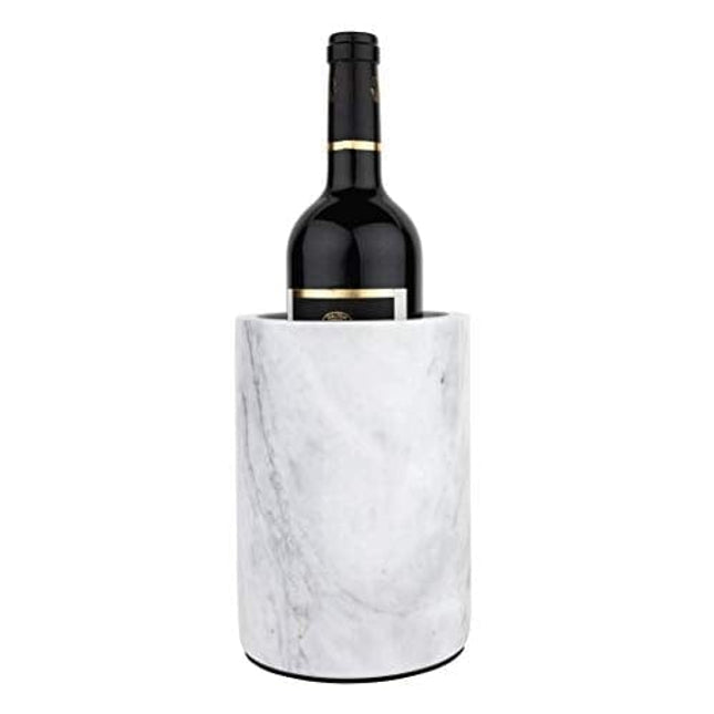 Homeries Marble Wine Chiller Bucket - Wine & Champagne Cooler for Parties, Dinner – Keep Wine & Beverages Cold – Holds Any 750ml Bottle - Ideal Gift for Wine Enthusiasts