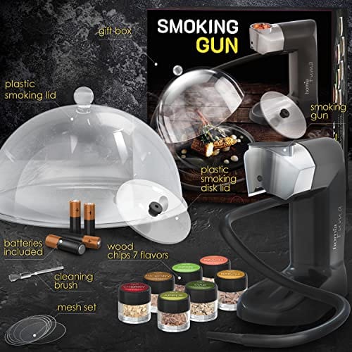 Smoke Kit Smoking Gun Wood Smoke Infuser - Extended Kit, 14 PCS, Smoker Machine ...