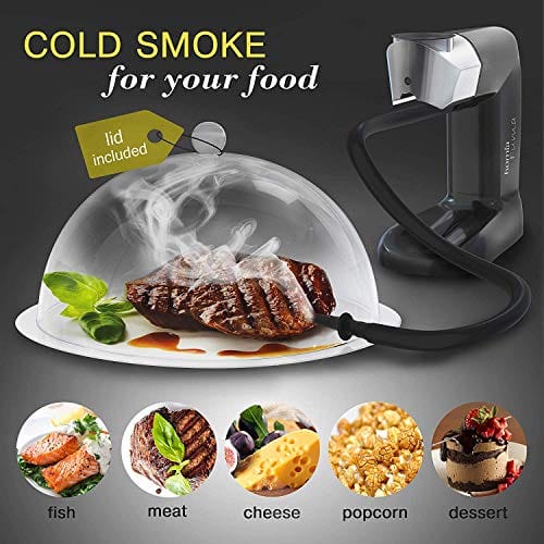 fish and chip shop accessories Homia Smoking Gun Wood Smoke Infuser Extended Kit 14 PCS Smoker Machine with