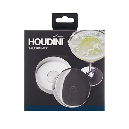 Houdini H4-013904T Glass Rimmer, 5 Inch Diameter, Stainless Steel