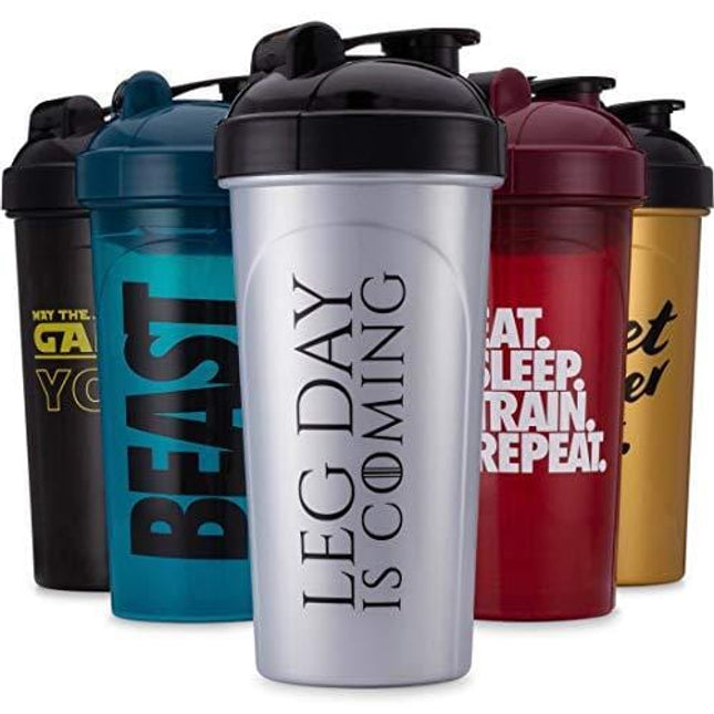 Hydra Cup - 5 Pack, OG Shaker Bottles 24 oz Max Value Pack Shaker Cups, Stand Out Colors & Logos (5 pack, OG Shaker Pack) (OG Shakers, 5 Pack)