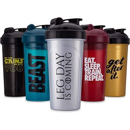 Hydra Cup - 5 Pack, OG Shaker Bottles 24 oz Max Value Pack Shaker Cups, Stand Out Colors & Logos (5 pack, OG Shaker Pack) (OG Shakers, 5 Pack)