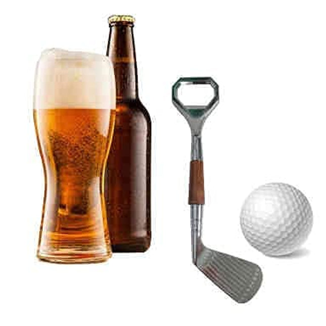 HYYF Golf Club Bottle Opener ,Golfer Beer Gift Novelty Item for The Golf Lover and Beer Enthusiast，Made From Zinc Alloy-100g, Silver, 7.3 x 3 inches, (B-04)
